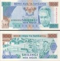 *100 Shilingi Tanzánia 1993, P24 UNC