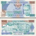 *100 Shilingi Tanzánia 1993, P24 UNC