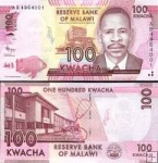 *100 Kwacha Malawi 2012, P59a UNC