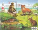 *Známky Gibraltar 2002 Divoké zvieratá, nerazený hárček MNH