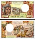 *1000 Frankov Džibutsko 1991, P37e UNC