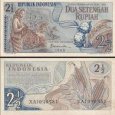 *2 1/2 Rupie Indonézia 1960, P77 UNC *2 1/2 Rupie Indonézia 1960, P77 UNC