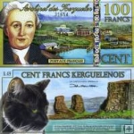 *100 Frankov ostrovy Kergueleny 1.6.2012, polymer UNC