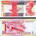 *5 Cedis Ghana 1980-82, P19 UNC