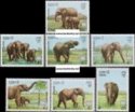*Známky Laos 1987 Slony nerazítkovaná séria MNH