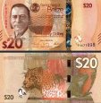 *20 belizejských dolárov Belize 2025, P76 UNC *20 belizejských dolárov Belize 2025, P76 UNC