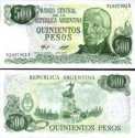 *500 Pesos Argentína 1977-82, P303 UNC