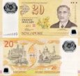 *20 Dollars Singapúr 2007, polymer P53 UNC