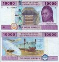 *10 000 frankov Kongo 2002, P110T UNC *10 000 frankov Kongo 2002, P110T UNC