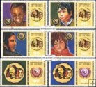 Známky Guinea 1972 Proti rasovej diskriminácii, razítkovaná séri
