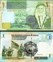 *1 Dinár Jordánsko 2002-21, P34 UNC