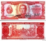 *100 Pesos Uruguay 1967, P47a UNC