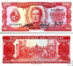 *100 Pesos Uruguay 1967, P47a UNC