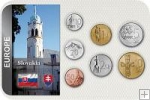 Sada 7 ks mincí Slovensko 10 halierov-10 korún 1993-2008 blister