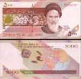 *5000 Rialů Írán 2009, P150 UNC *5000 Rialů Írán 2009, P150 UNC