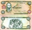 *2 Doláre Jamajka 1985-1993, P69 UNC *2 Doláre Jamajka 1985-1993, P69 UNC