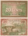 *20 Centov Francúzska Indočína 1939, P86 AU/UNC *20 Centov Francúzska Indočína 1939, P86 AU/UNC