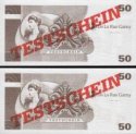 *50 De La Rue Garny testovacia "bankovka" pre ATM UNC