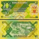 *10 Shillings Uganda 1987, P28 UNC