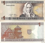 *1 Litas Litva 1994, P53a UNC