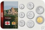 Sada 8 ks mincí Gruzínsko 1 Tetri - 2 Lari 1993 - 2006 blister