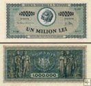 *1 000 000 Lei Rumunsko 1947, P60a XF