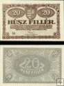 *20 Fillér Maďarsko 1920, P43 UNC