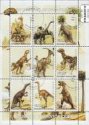 *Známky Madagaskar 1999 Dinosaury, razítkovaný hárček *Známky Madagaskar 1999 Dinosaury, razítkovaný hárček