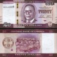 *20 Dolárov Libéria 2022, P39 UNC *20 Dolárov Libéria 2022, P39 UNC