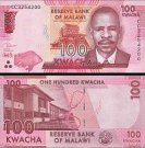 100 Kwacha Malawi 2017, P65c UNC
