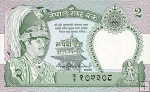 *2 nepálske rupie Nepál 1981-, P29 UNC