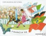 *Známky Kuba 1998 Futbal MS 98 Francúzsko hárček MNH