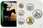 Sada 6 ks mincí USA 1 Cent - 1 Dollar 2016 Apache blister