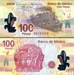 *100 Pesos Mexiko 2007, polymer P128 UNC