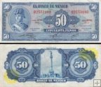 *50 mexických pesos Mexiko 1972, P49u UNC