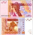 *1000 Frankov Západná Afrika - Togo 2003-2025, P815T UNC