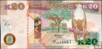 *20 Kwacha Zambia 2012-14, P52 UNC