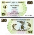 *500 Dolárov Zimbabwe 2006-8, P43 UNC *500 Dolárov Zimbabwe 2006-8, P43 UNC