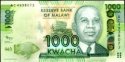 *1000 Kwacha Malawi 2012, P62a UNC