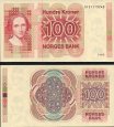 *100 nórskych korún Nórsko 1983-2001, P43 UNC