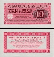 *10 Reichsmark Nemecko 1944, DWM-10 Wehrmacht AU - Kliknutím na obrázok zatvorte -