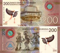 *200 Córdobas Nikaragua 2014-22, polymer P213 UNC - Kliknutím na obrázok zatvorte -