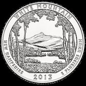 *25 Centov USA 2013P, White Mountain - Kliknutím na obrázok zatvorte -