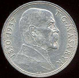 *Dvacetikoruna - 20 Kč Československo 1937, Masaryk UNC, KM 18 - Kliknutím na obrázok zatvorte -
