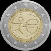 *2 Euro Belgicko 2009, 10. výročie HMÚ - Kliknutím na obrázok zatvorte -