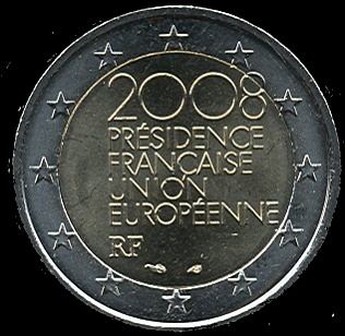 2 Euro Francúzsko 2008, predsedníctvo v EÚ - Kliknutím na obrázok zatvorte -