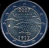 *2 Euro Fínsko 2007, výročie nezávislosti - Kliknutím na obrázok zatvorte -