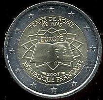 *2 Euro Francúzsko 2007, Rímska zmluva - Kliknutím na obrázok zatvorte -