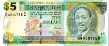 *5 barbadoských dolárov Barbados 2007-12 UNC - Kliknutím na obrázok zatvorte -