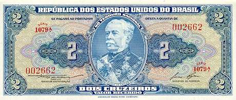 *2 Cruzeiros Brazília 1954-58, P151 - Kliknutím na obrázok zatvorte -